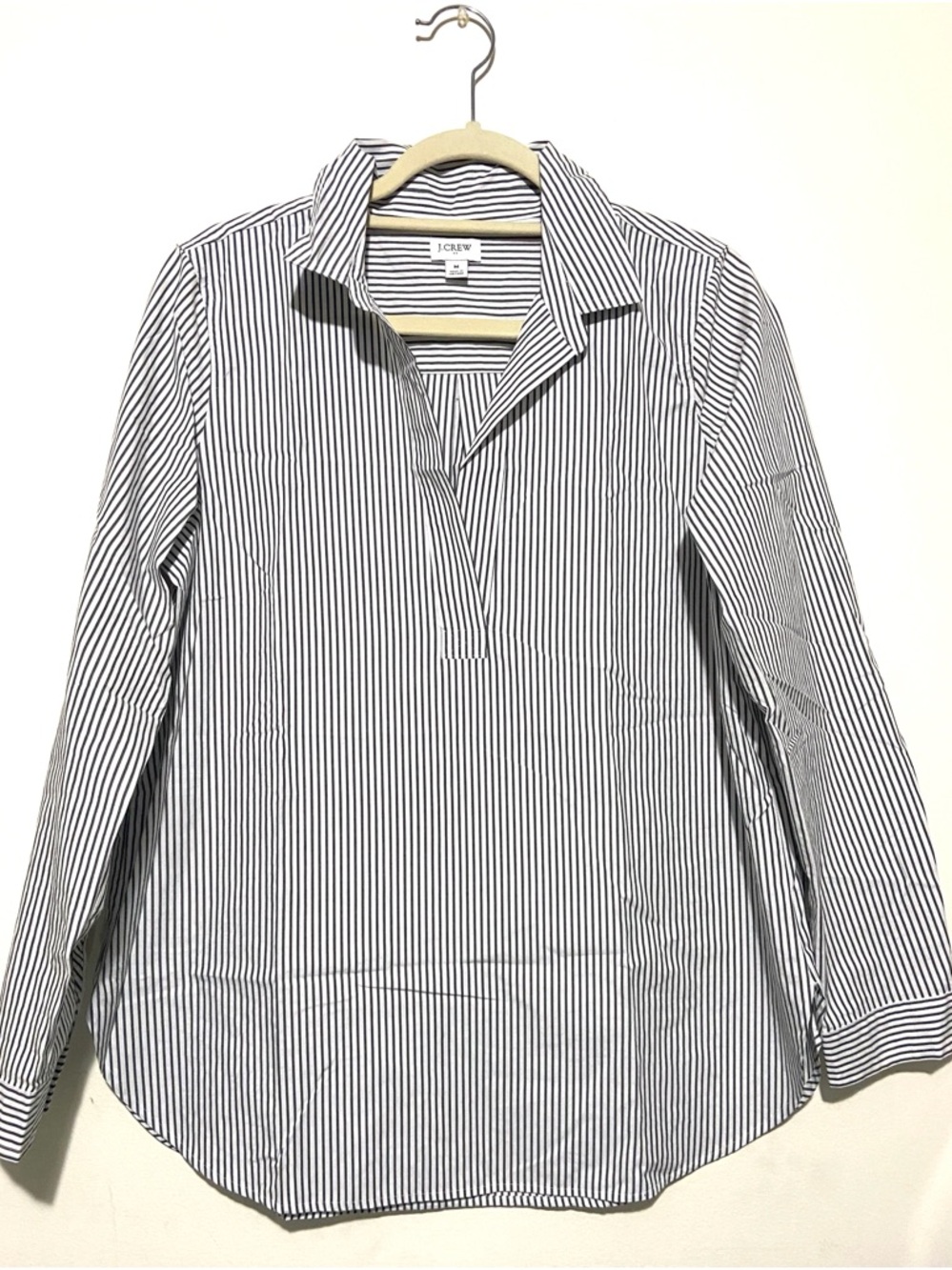 J.crew striped popover blouse